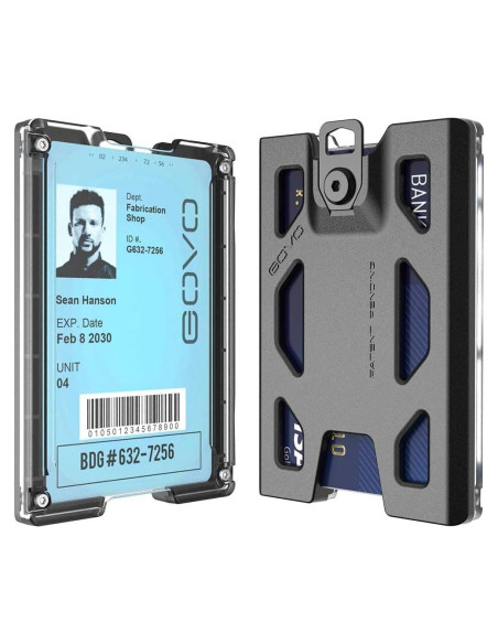 Soporte de Insignia GOVO T4 Sin Clip - Policarbonato Negro