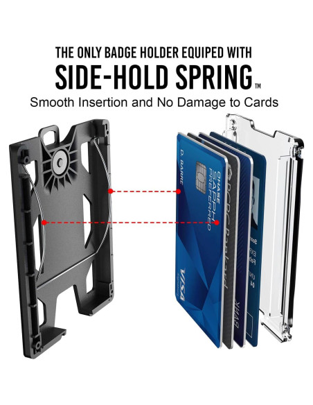 Soporte de Insignia GOVO T4 Sin Clip - Policarbonato Negro