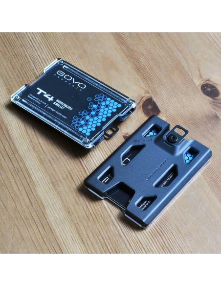 Soporte de Insignia GOVO T4 Sin Clip - Policarbonato Negro