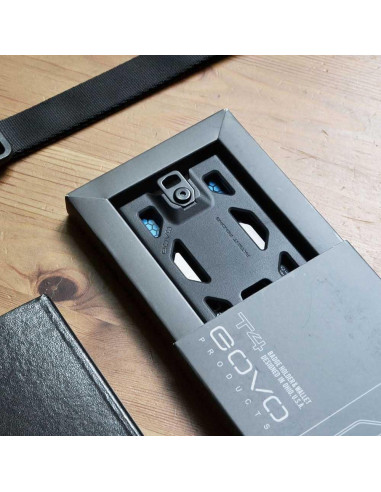 Soporte de Insignia GOVO T4 Sin Clip - Policarbonato Negro