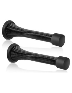 Tope de Puerta de Primavera KOVOSCH Negro 2 Paquete 8.26 cm