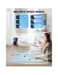 Ventilador de Mesa Hotsales 11" Recargable USB 6000mAh 6 Velocidades 2