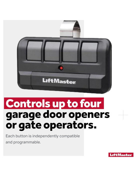 Control Remoto LiftMaster 894LT 4 Botones para Puertas de Garaje Control Remoto LiftMaster 894LT 4 Botones para Puertas de Garaje