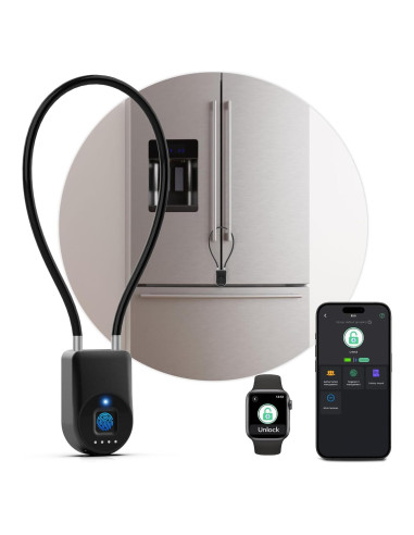 Candado Biométrico de Huella Dactilar Dhiedas - Negro