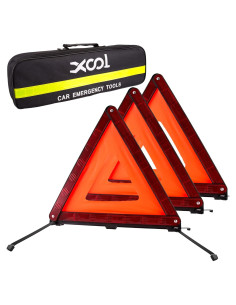 Kit de Triángulo de Advertencia de Emergencia XOOL - 3 Piezas
