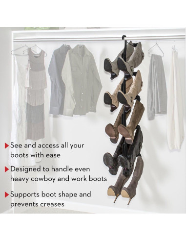 Soporte para Botas Boot Butler - Organizador Colgante 5 Pares