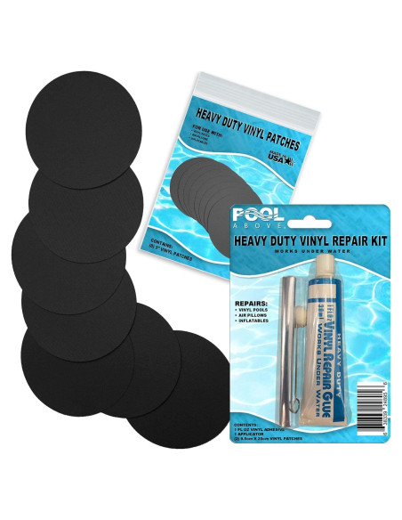 Kit de Parcheo de Vinilo Pool Above - 8 Parches 5.1cm + Pegamento
