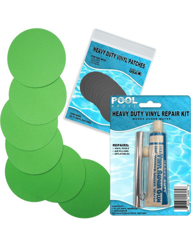 Kit de Parcheo de Vinilo Pool Above - 8 Parches 5.1cm + Pegamento