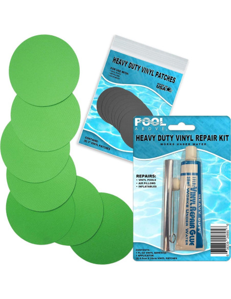 Kit de Parcheo de Vinilo Pool Above - 8 Parches 5.1cm + Pegamento