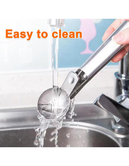 Cuchara de Helado Acero Inoxidable MLX con Gatillo Negro