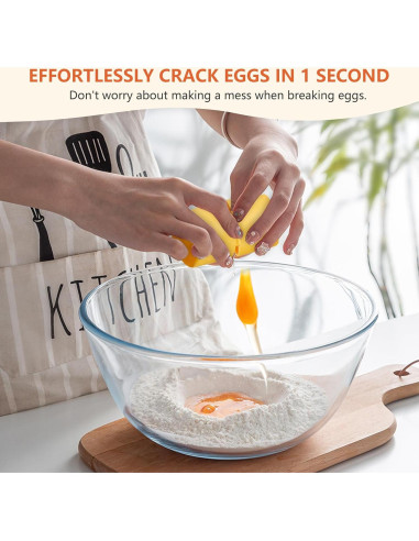 Abre Huevos Manual MBWJWTXQ Acero Inoxidable Naranja 40.8g