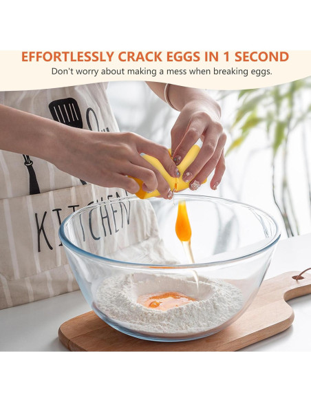 Abre Huevos Manual MBWJWTXQ Acero Inoxidable Naranja 40.8g