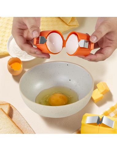 Abre Huevos Manual MBWJWTXQ Acero Inoxidable Naranja 40.8g