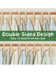 Divisores de Armario para Bebés ITDYB - Juego de 8 Madera 2