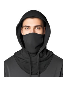 Máscara Balaclava Refrigerante Unisex UV 50+ Negra 2