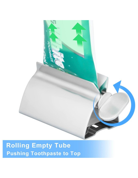 Exprimidor de Pasta de Dientes Alldrmtrue Juego de 3 Acero Inoxidable