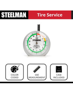 Calibrador de Profundidad de Banda de Rodadura Steelman 42463 2