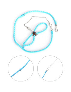 Arnés Ajustable con Campana para Ratas y Cobayas Wontee Azul 2