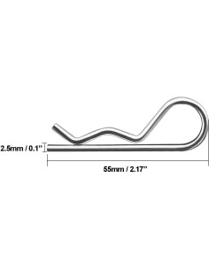 20 Pasadores de Retención Galvanizados M2.5 x 55mm XBDZR 2
