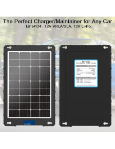 Cargador Solar 12V 20W Shyueda Pro Impermeable 2