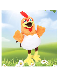 Marioneta de Mano de Pollo Easfan 28 cm Juguete de Peluche
