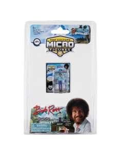 Figura Micro Bob Ross Coleccionable 3.18 cm con Estuche
