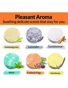 Pastillas de Ducha Aromaterapia Lagunamoon - 6 Piezas 2