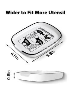 Soporte de Cerámica para Cucharas MBRUH 14.7x11.4cm Estilo Granja 2