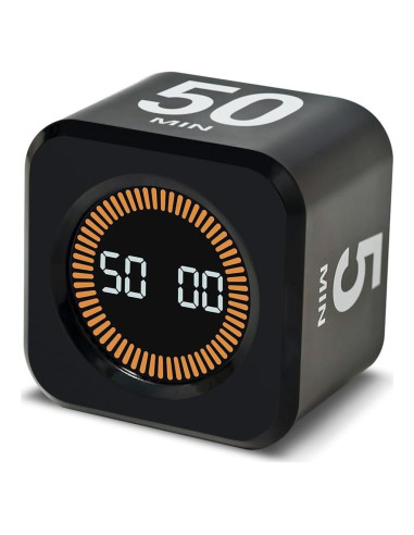 Temporizador Visual PULIVIA 5-50 Minutos Recargable Negro