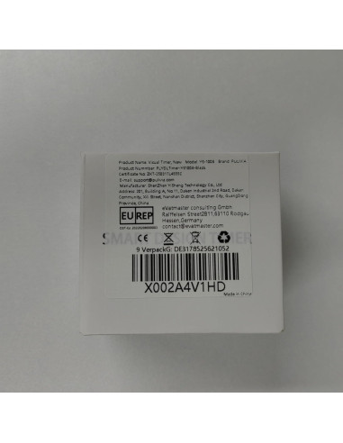 Temporizador Visual PULIVIA 5-50 Minutos Recargable Negro