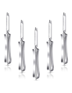 Peladores de Frutas y Verduras Mudder 5 Piezas Acero Inoxidable