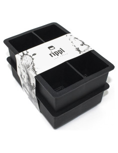 Bandeja de Hielo Rippl de Silicona - 6 Cavidades Grandes - Set de 2