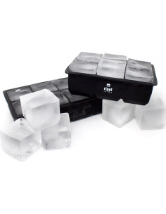 Bandeja de Hielo Rippl de Silicona - 6 Cavidades Grandes - Set de 2 2