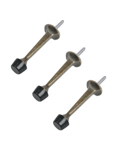 HOMOTEK Tope de Puerta 3 Paquete Bronce Antiguo Alta Resistencia