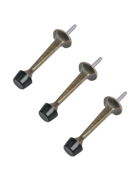 HOMOTEK Tope de Puerta 3 Paquete Bronce Antiguo Alta Resistencia