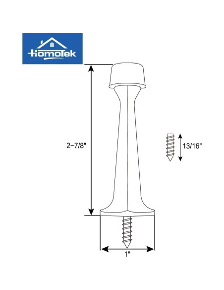 HOMOTEK Tope de Puerta 3 Paquete Bronce Antiguo Alta Resistencia