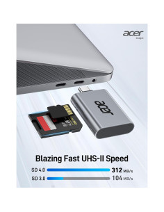 Lector de Tarjetas SD USB C Acer ODK460 2 en 1 UHS-II 2