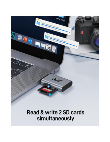 Lector de Tarjetas SD USB C Acer ODK460 2 en 1 UHS-II