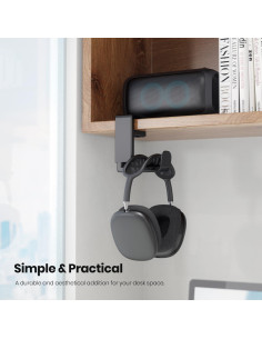 Soporte para Auriculares EURPMASK Ajustable Negro 360 2