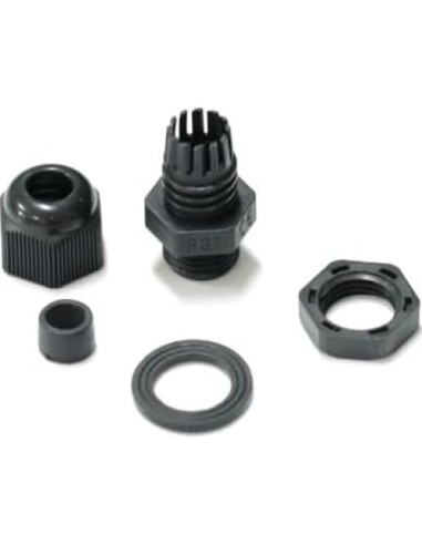 100 Conectores de Cable PG7 Impermeables Tusrai IP68 Negro