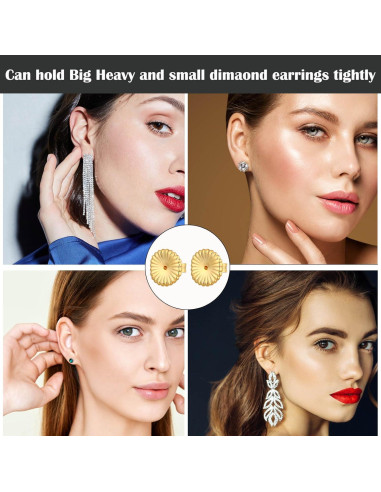 8 Piezas de Respaldos para Pendientes Formulen Dorado 9 mm