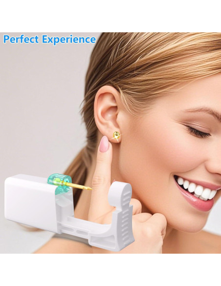 Kit de Perforación de Orejas YINPAD - 8 Aretes + Alcohol