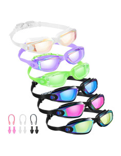 Gafas de Natación Fabbay 6 Pack Antifog para Adultos