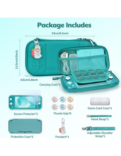 Funda Younik 14 en 1 para Switch Lite Verde 2