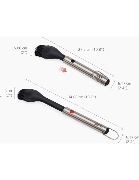 Brocha de Basting BBQ Joseph Joseph con Mango de Acero Inoxidable