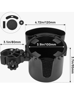 Soporte para Taza JOYTUTUS 2-en-1 con Almacenamiento Azul 2