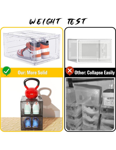 Organizador de Zapatos ARSTPEOE 6 Paquetes Plástico Negro