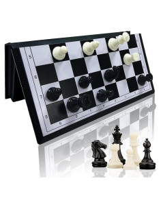 Juego de Ajedrez de Viaje Plegable KIDAMI Magnético 20.3x10.2 cm