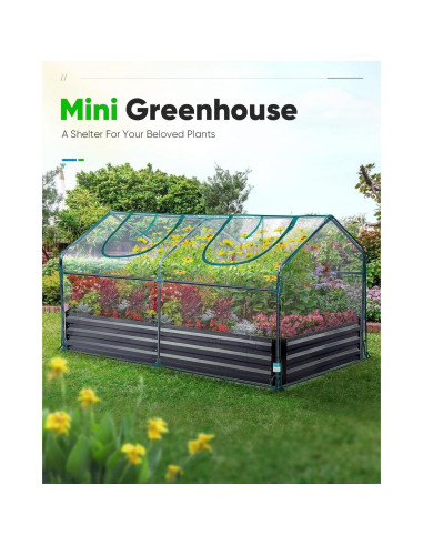 Invernadero Mini Portátil Quictent 180x91x91cm Impermeable