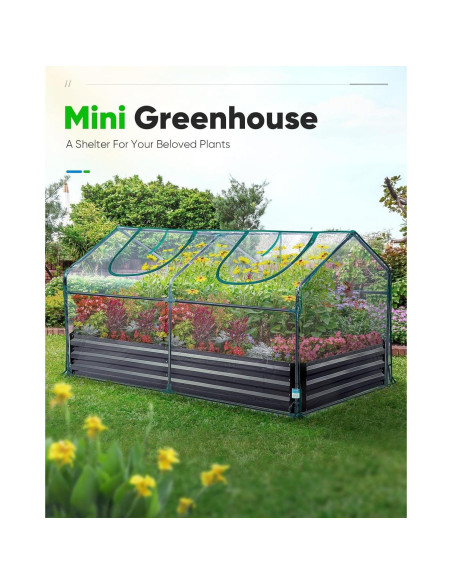 Invernadero Mini Portátil Quictent 180x91x91cm Impermeable